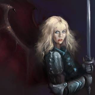 Warrior girl desktop wallpaper