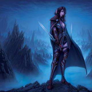 Warrior girl desktop wallpaper