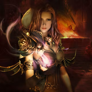 Warrior girl desktop wallpaper