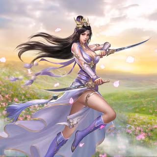 Warrior girl desktop wallpaper