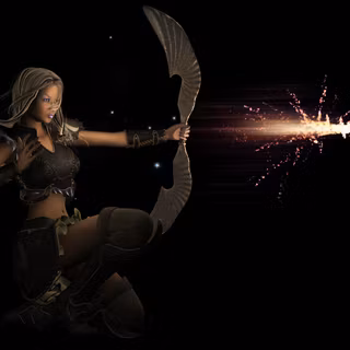 Warrior girl desktop wallpaper