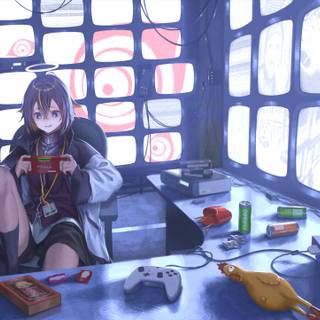 Anime PlayStation 5 wallpaper