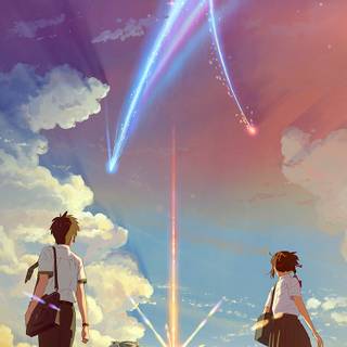 Couple anime boy and girl wallpaper