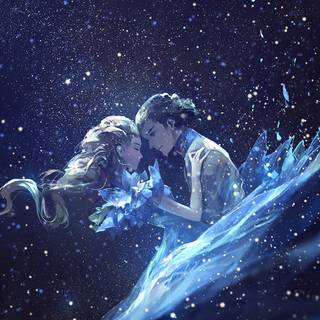 Couple anime boy and girl wallpaper