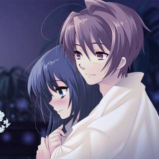 Couple anime boy and girl wallpaper