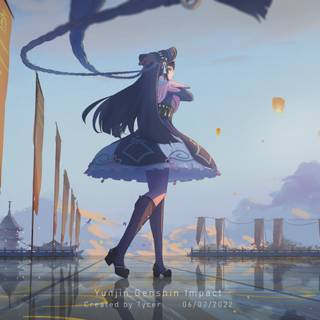 Yun Jin 4k Genshin Impact wallpaper