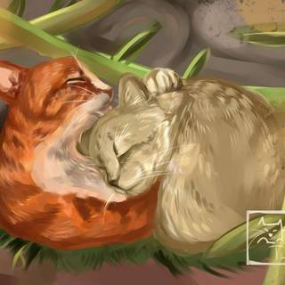 Firestar and Sandstorm wallpaper