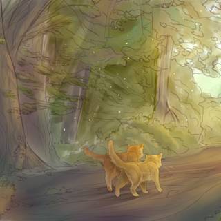 Firestar and Sandstorm wallpaper