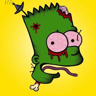 Bart Simpson phone wallpaper