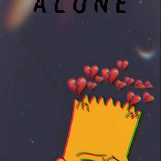 Bart Simpson phone wallpaper
