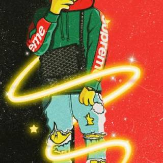 Bart Simpson phone wallpaper