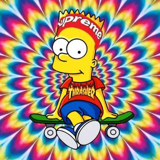 Bart Simpson phone wallpaper