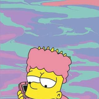 Bart Simpson phone wallpaper