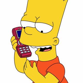 Bart Simpson phone wallpaper