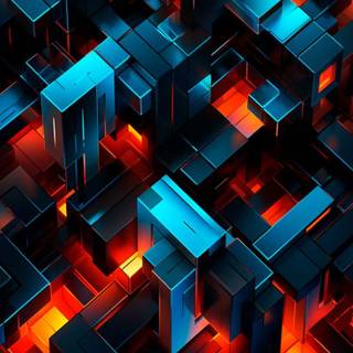 3D abstract iPhone wallpaper