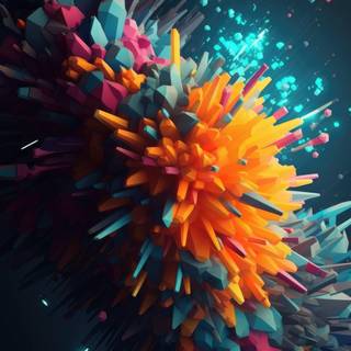 3D abstract iPhone wallpaper