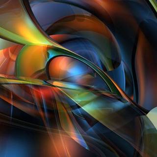 3D abstract iPhone wallpaper