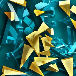 3D abstract iPhone wallpaper