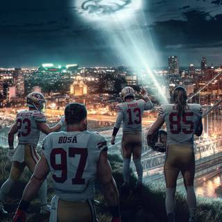 San Francisco 49ers vs Philadelphia Eagles wallpaper