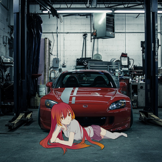 JDM anime girl PC wallpaper