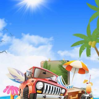 Family trip wallpaper