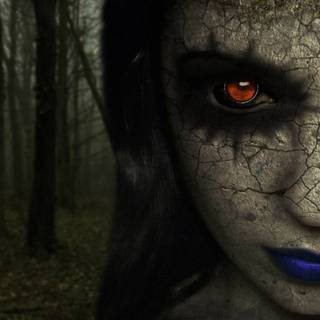 Desktop scary woman wallpaper