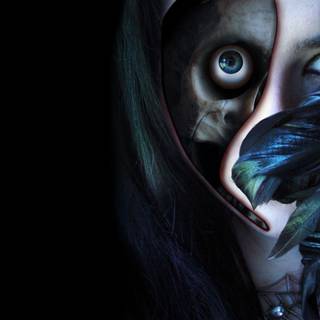 Desktop scary woman wallpaper