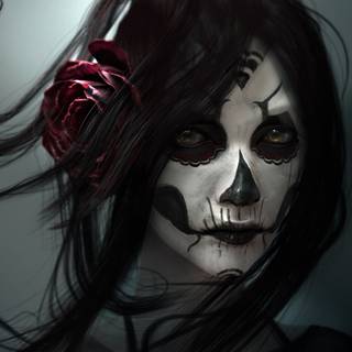 Desktop scary woman wallpaper