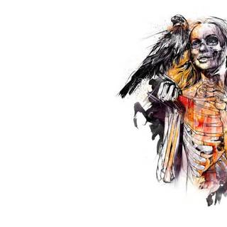 Desktop scary woman wallpaper