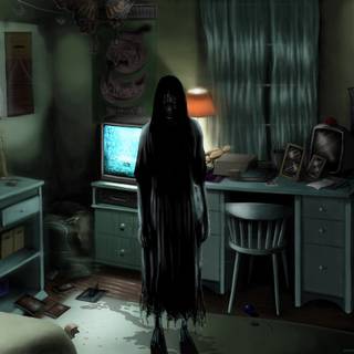 Desktop scary woman wallpaper