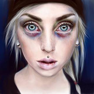 Desktop scary woman wallpaper