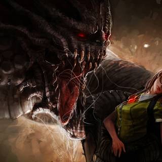 Desktop scary woman wallpaper