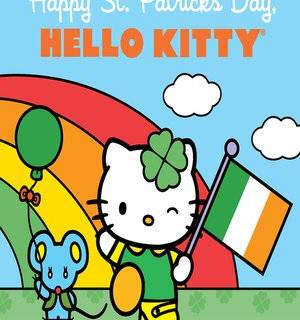 Hello Kitty Saint Patricks Day wallpaper