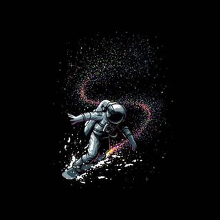 Space man iPhone wallpaper