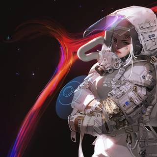 Dark astronaut 4k wallpaper