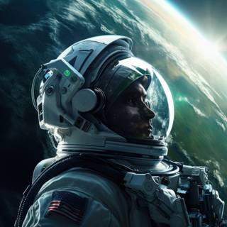 Dark astronaut 4k wallpaper