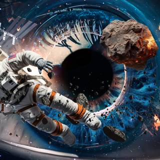 Dark astronaut 4k wallpaper