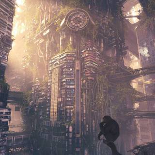 4k dystopian wallpaper