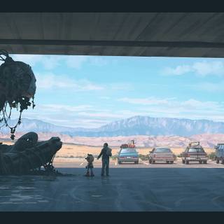 4k dystopian wallpaper