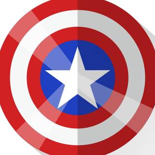 Minimalist Captain America iPhone wallpaper