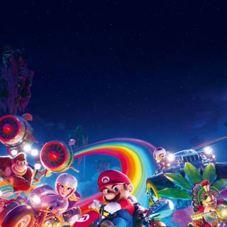 Mario Kart phone wallpaper