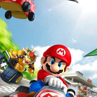 Mario Kart phone wallpaper