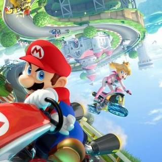 Mario Kart phone wallpaper