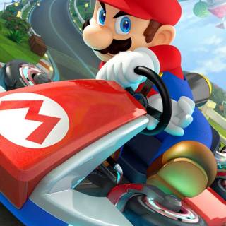 Mario Kart phone wallpaper