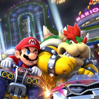 Mario Kart phone wallpaper