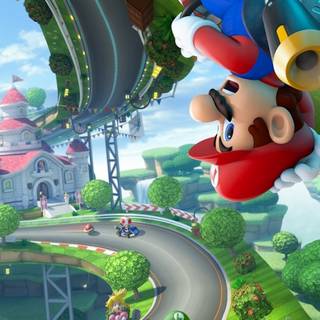 Mario Kart phone wallpaper