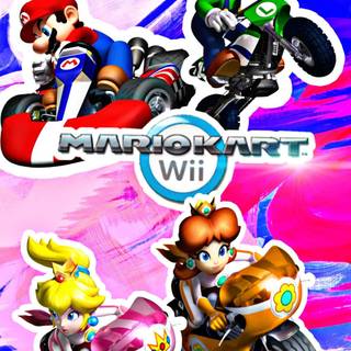 Mario Kart phone wallpaper