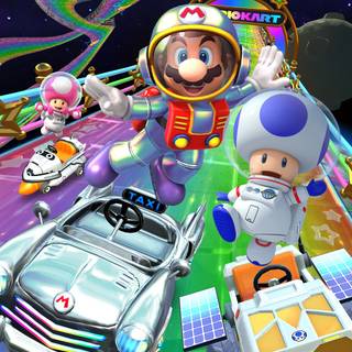 Mario Kart phone wallpaper