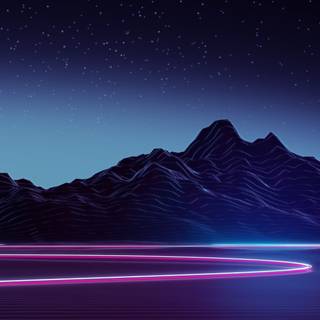 iPhone Xs neon wallpaper