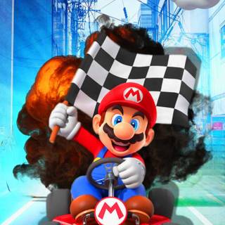 Mario Kart phone wallpaper